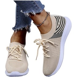 Sneakers Women Shoes Orange Pattern Canvas Shoe Casual Women Shoes Flat Lace-Up Women Platform Sneakers 